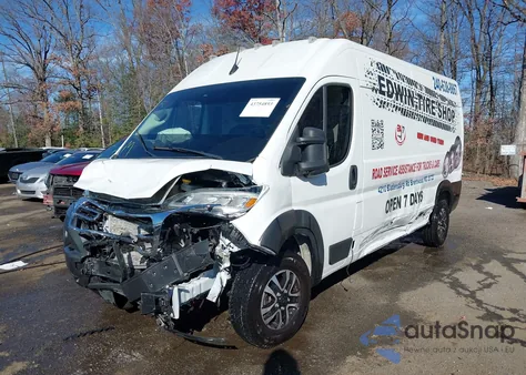 2024 Ram Promaster 2500 Slt+ High Roof 159 Wb from USA, damaged, VIN 3C6LRVDG8RE118686